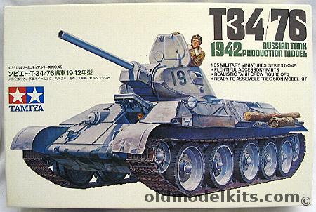 Tamiya 1/35 T34/76 1942 Production Model, 35049 plastic model kit